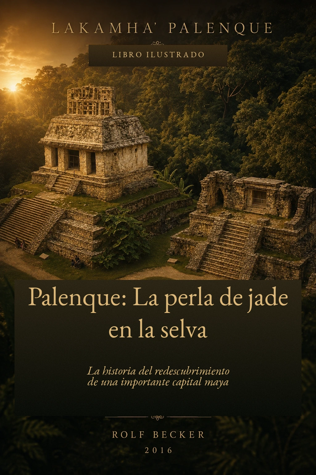 Portada de «Palenque: La perla de jade en la selva» de Rolf Becker