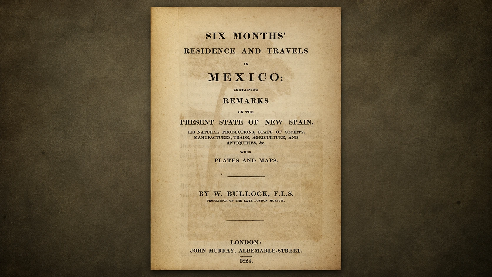 The first publications in Europe