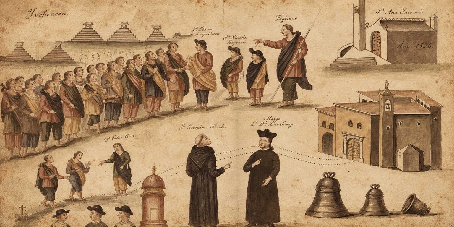 Escenas históricas ilustradas de Yucatán