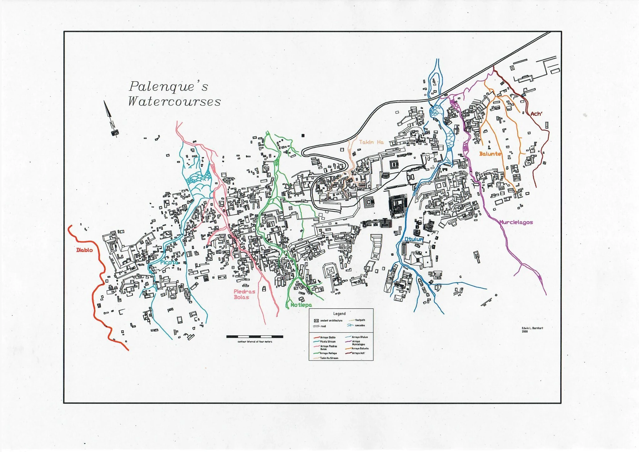 Los cursos de agua de Palenque